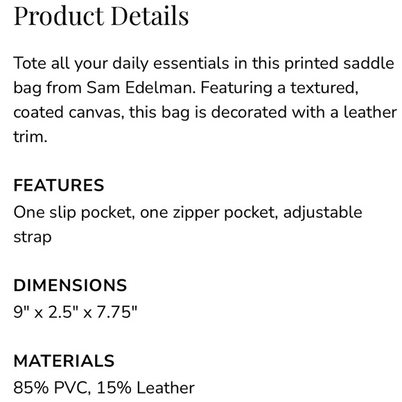 Sam Edelman Signature crossbody satchel Bag Purse - Picture 14 of 14